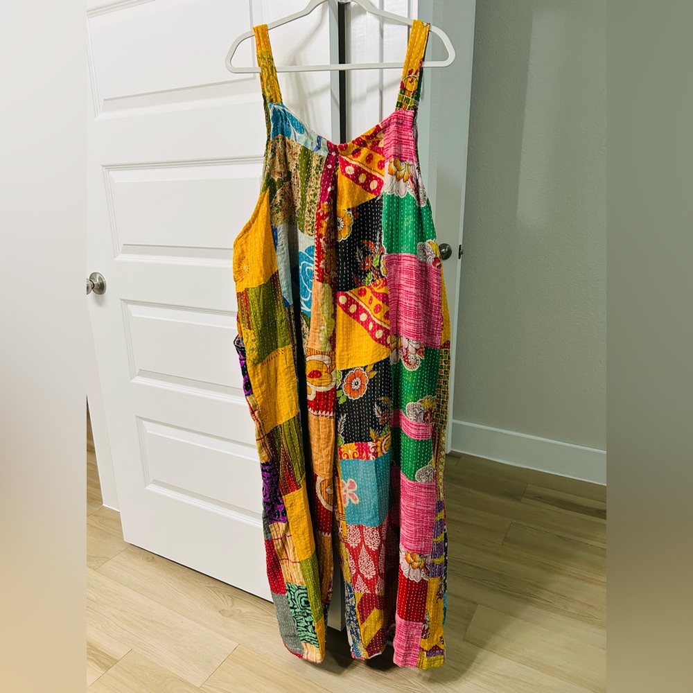 Colorful Patchwork Jumpsuit Kantha Bae - Picture 8 of 12